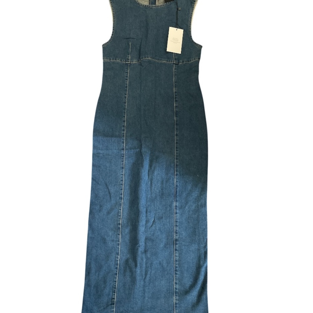 Miou Muse Denim Column Dress